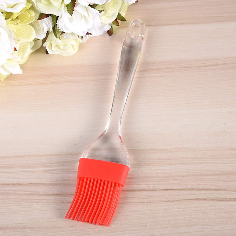 Foreign trade wholesale silicone brush, oil brush, transparent handle silicone brush, silicone oil brush, barbecue cleaning silicone brush