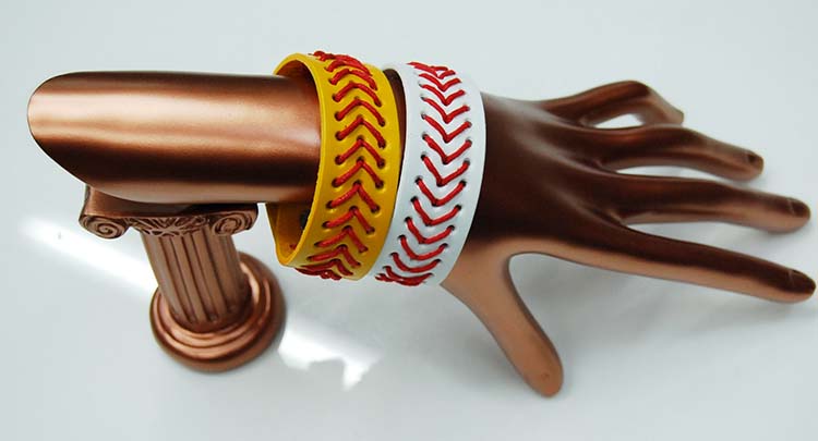 Wire bowling bracelet, leather bracelet, men's and women's simple handmade personalized bracelet, rugby sports bracelet