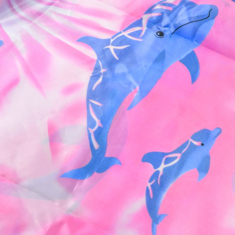 Bathroom dry wet separation shower curtain, waterproof wholesale and retail of polyester cloth, shower curtain