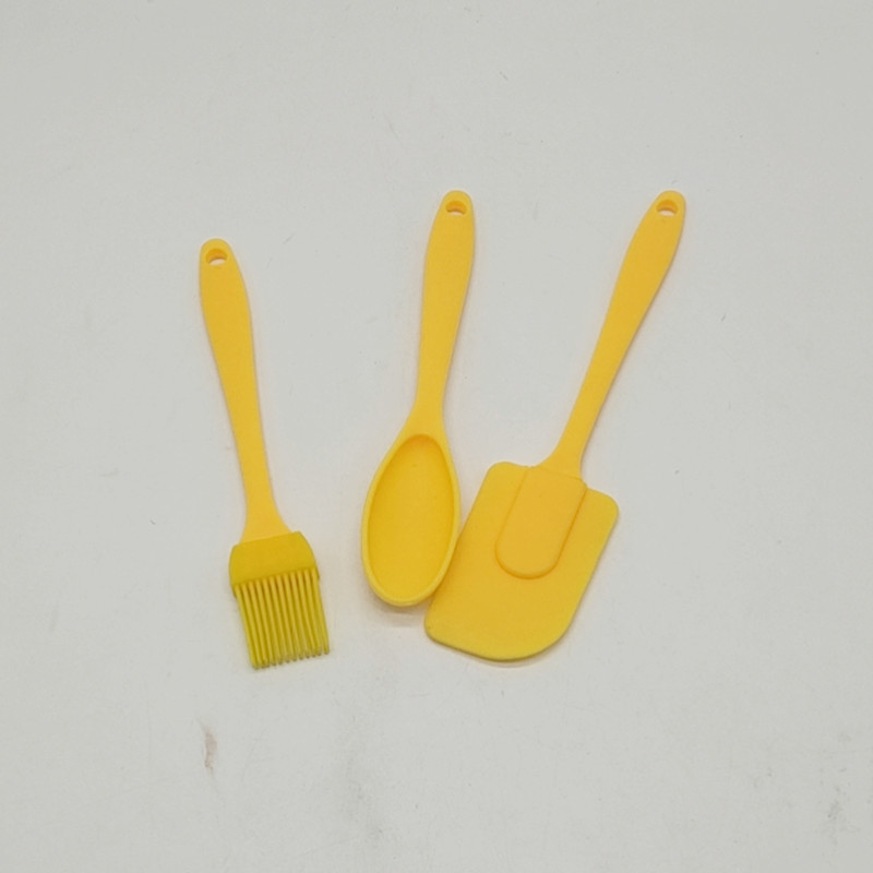 Sunshine Department Store Baking Tool Set Scraper Dough Cutting Silicone Brush Scraper Oil Brush Plastic Cream Scraper Measuring Spoon