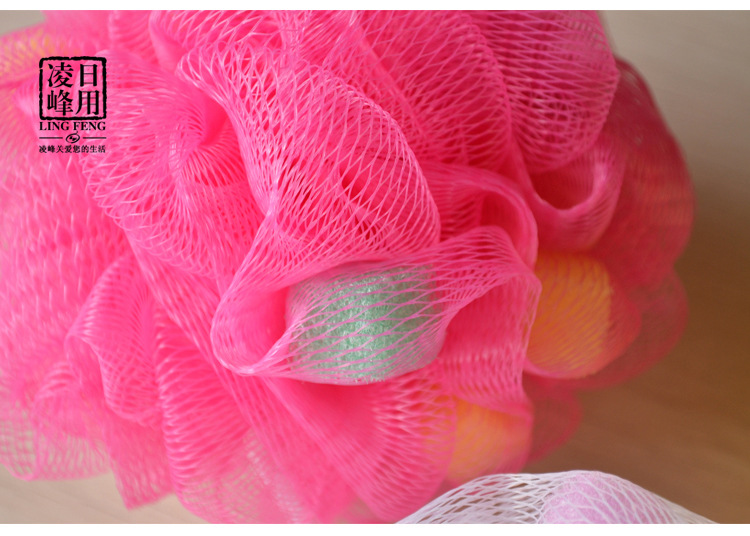 Korean version of foreign trade large bath ball, bath flower bath ball, colorful high-quality bath ball flower scrubbing bath artifact, bath products