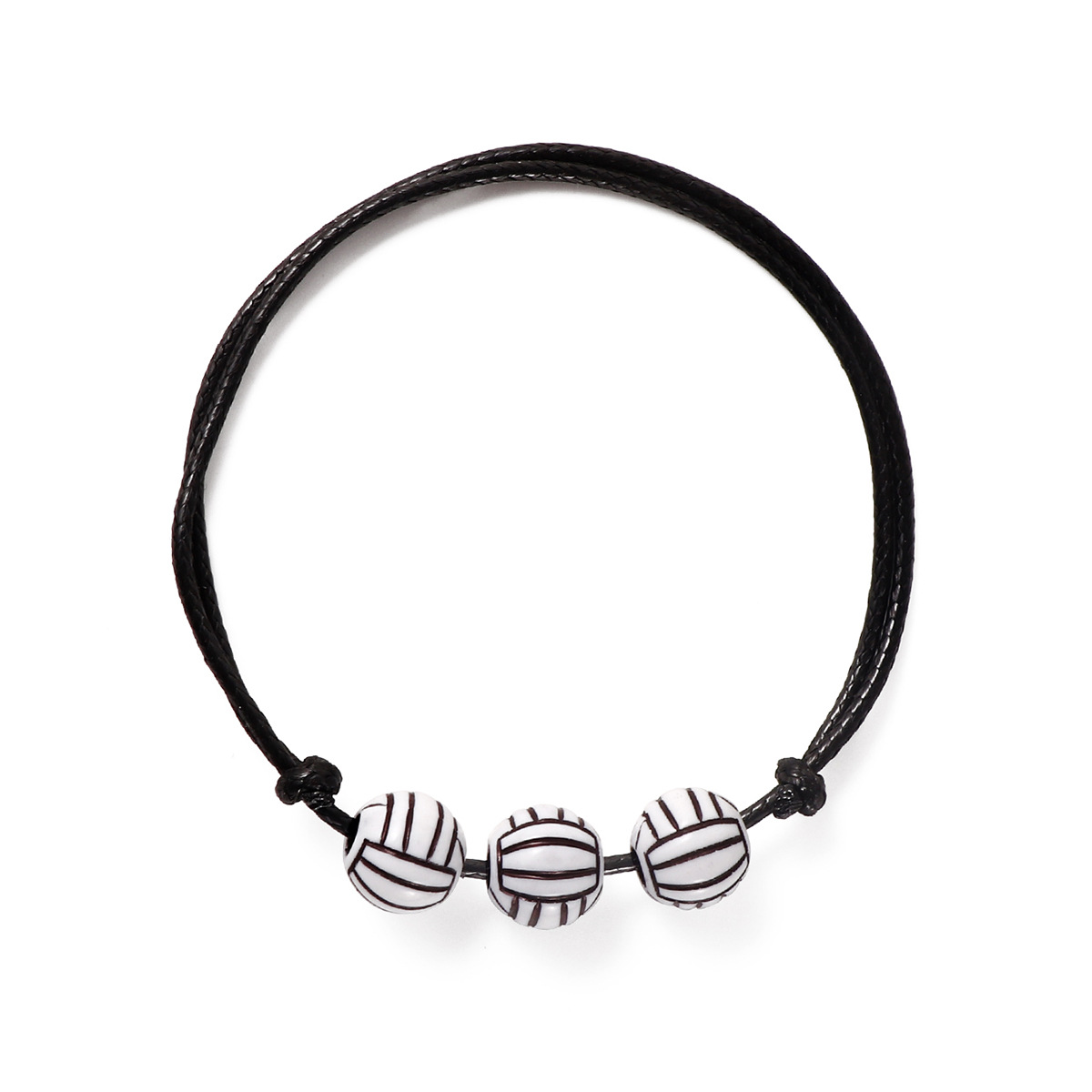 Woven basketball, football, and rugby bead bracelet set exclusively for cross-border Amazon hot selling ball bracelets
