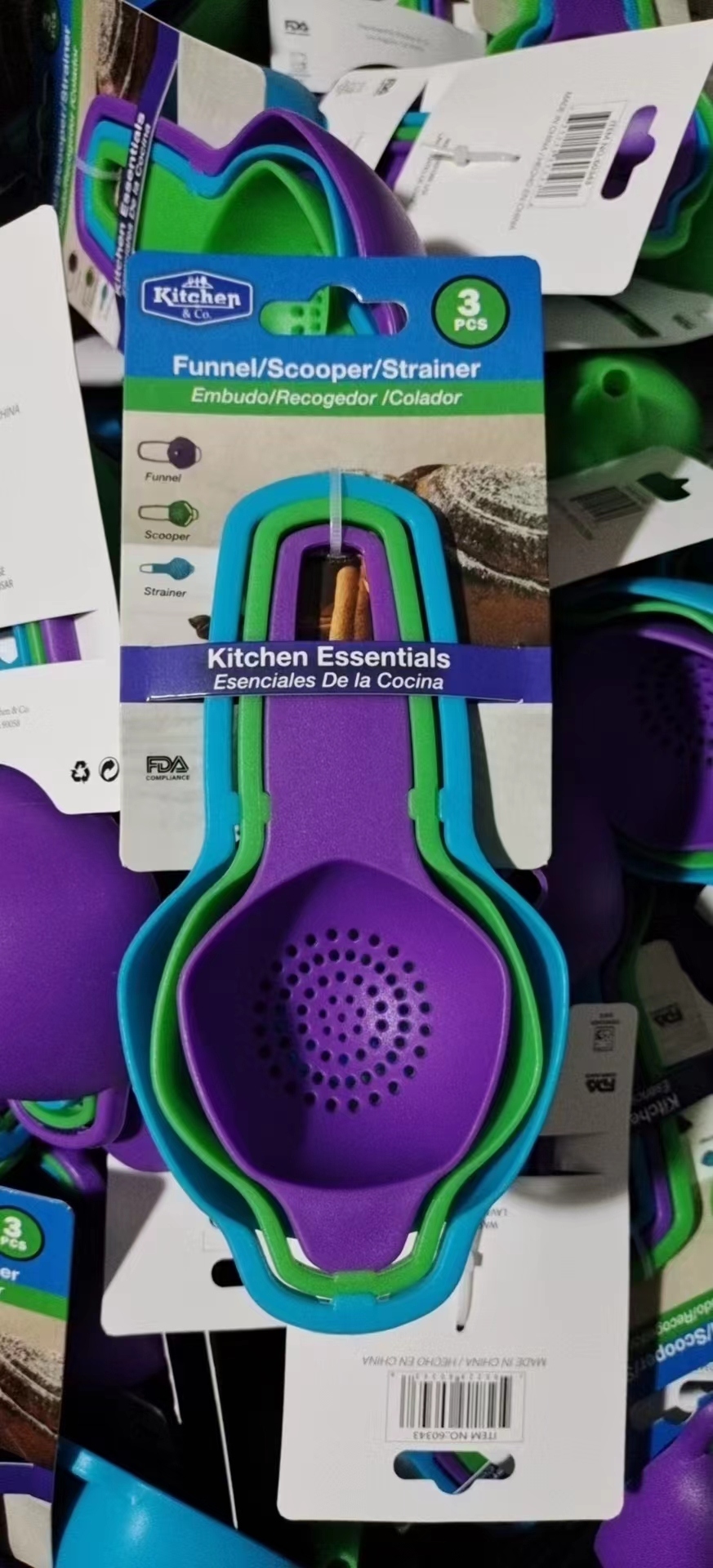 Baking measuring spoon, scale measuring spoon set, colored plastic measuring spoon, baking tool, fabric seasoning spoon, measuring cup