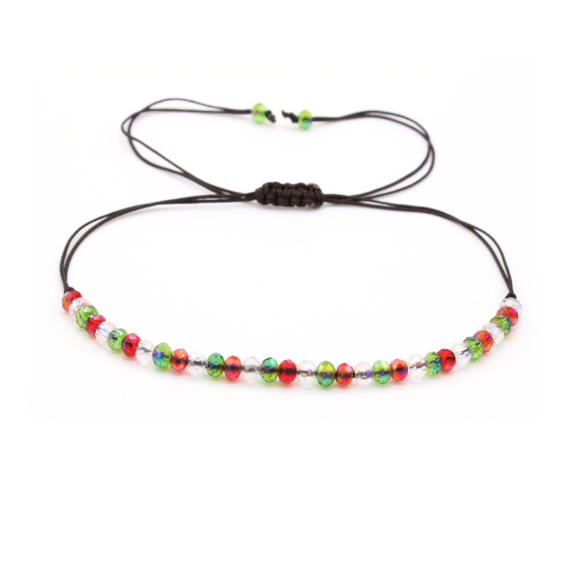 Christmas fashion hand woven crystal bracelet Korean style versatile girl bracelet simple accessories wholesale