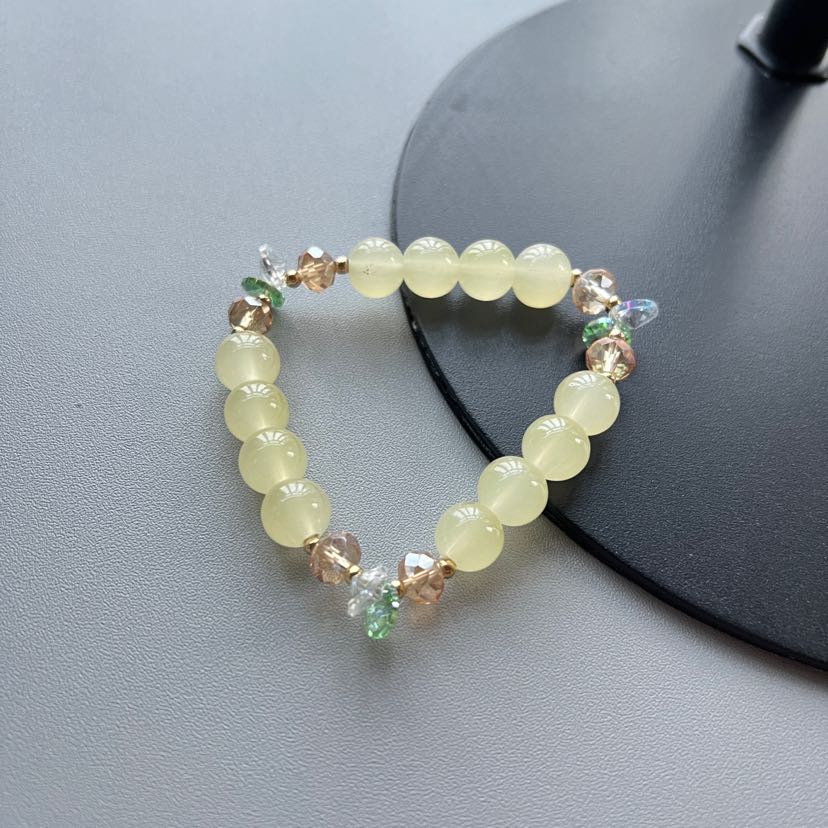 Small and niche colored bracelets, stone bursting beads, crystal bracelets, high-sensitivity bracelets, bracelets, accessories, jewelry, gifts