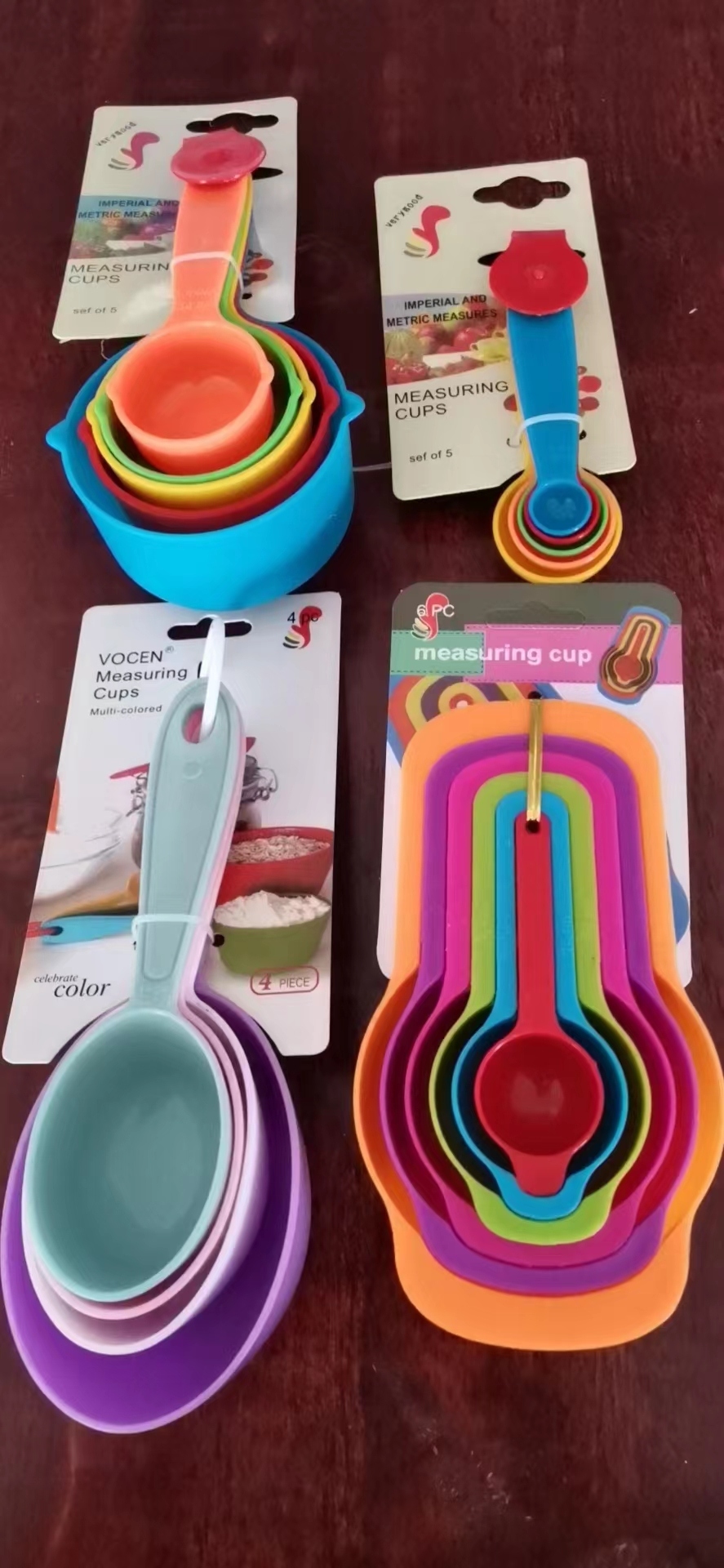Baking measuring spoon, scale measuring spoon set, colored plastic measuring spoon, baking tool, fabric seasoning spoon, measuring cup