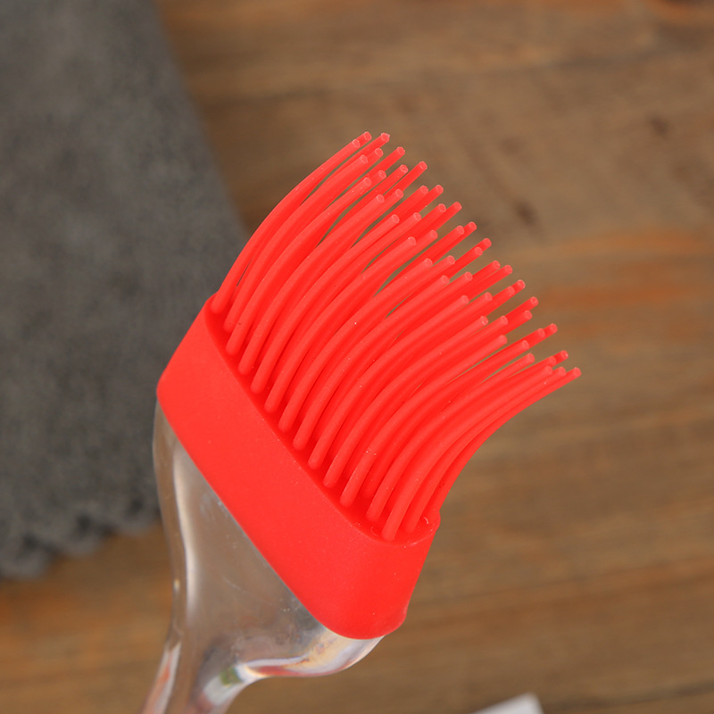 Foreign trade wholesale silicone brush, oil brush, transparent handle silicone brush, silicone oil brush, barbecue cleaning silicone brush