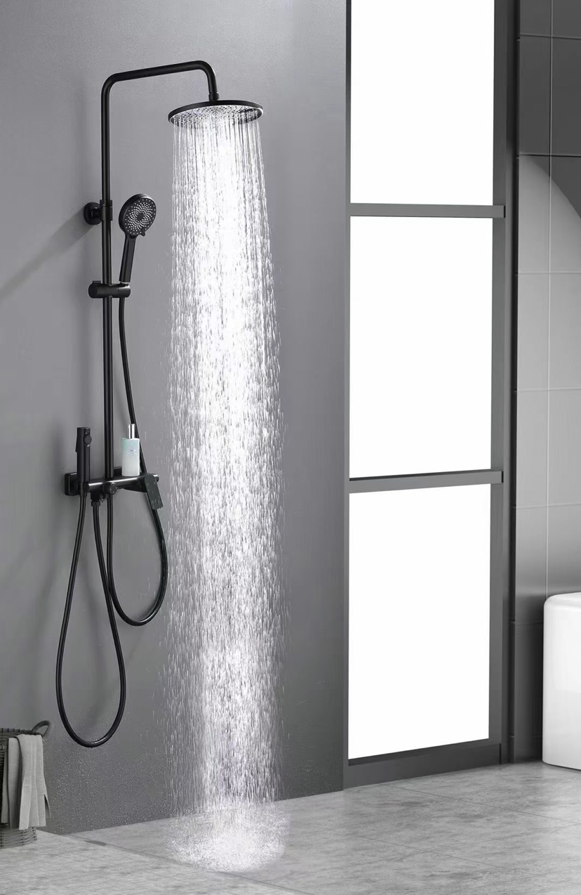 Shower Head, Shower Head Set, Handheld Shower Head, Boosting Shower Head, Household Shower Head, Black Spray Head