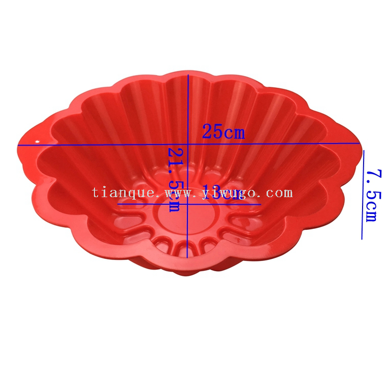 Silicone Qifeng Cake Mold for Household Oven Utensils Baking Mold Anti slip Thick Circular Kitchen Cake Mold