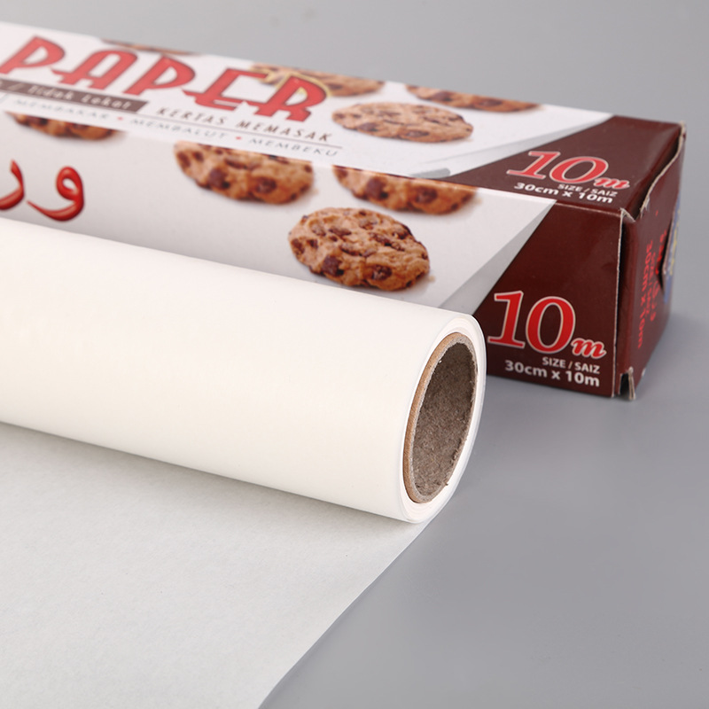 Manufacturer's direct supply oven special barbecue silicone oil paper baking cake biscuits barbecue color packaging silicone oil paper