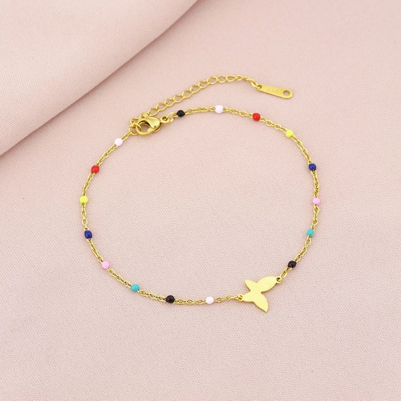 Cross border hot selling stainless steel color bracelet, versatile and high-end for women, couple's titanium steel geometric bracelet bracelet bracelet accessories