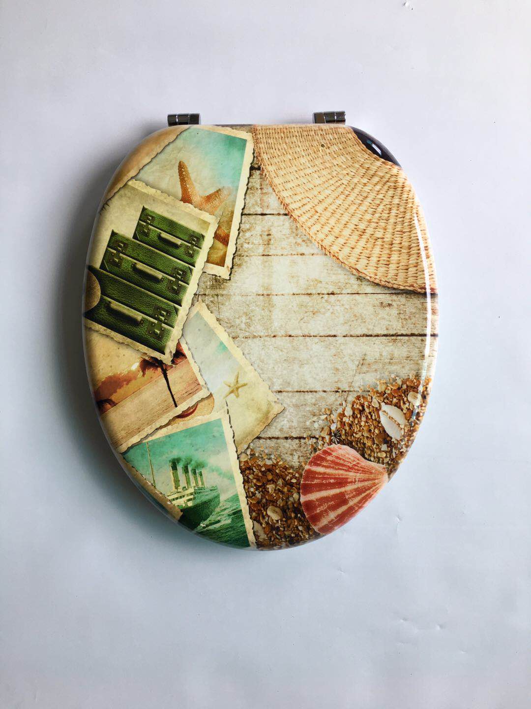 18 inch MDF laminated toilet seat with wooden toilet seat manufacturer direct sales