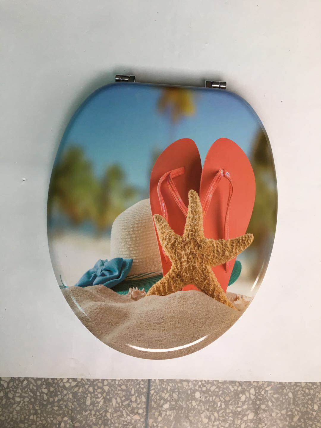 18 inch MDF laminated toilet seat with wooden toilet seat manufacturer direct sales