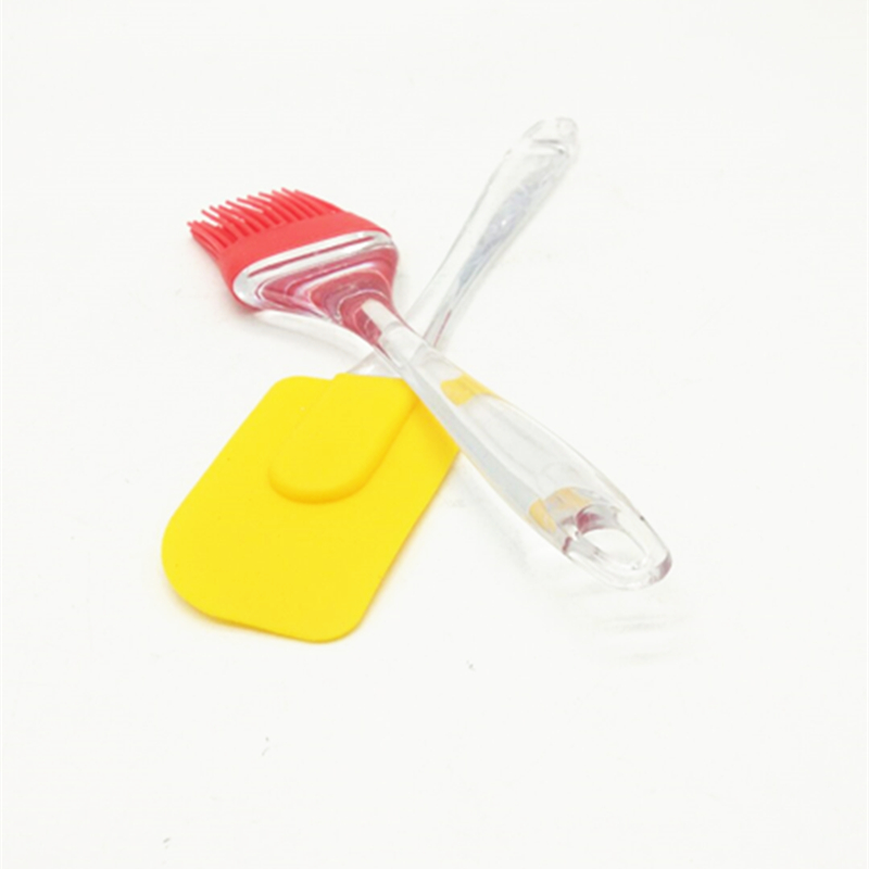 Sunshine Department Store S01A Kitchen Baking Tool Oil Brush, High Temperature Resistant Coating Barbecue Brush, Silicone Scraper