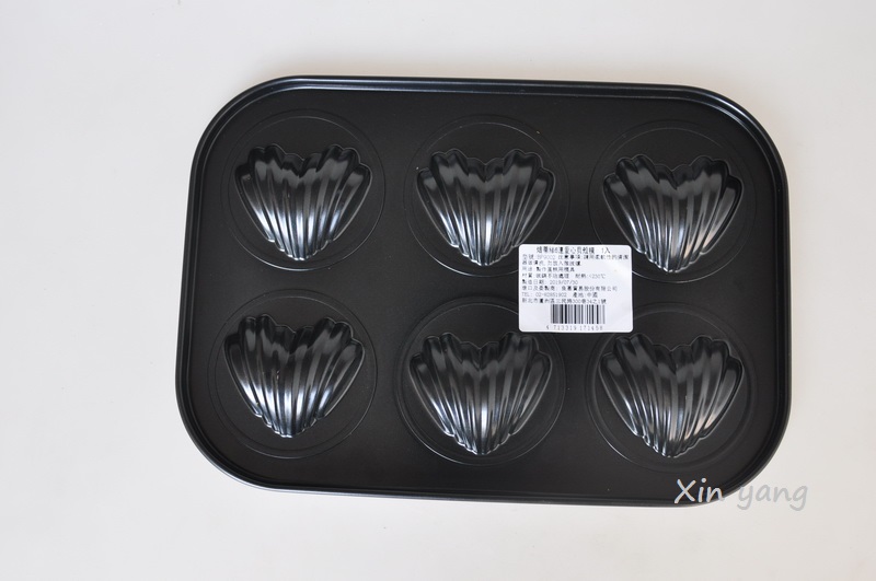 Baking utensils - heart-shaped 6-hole cake baking tray, cake mold, oven, household small cake mold