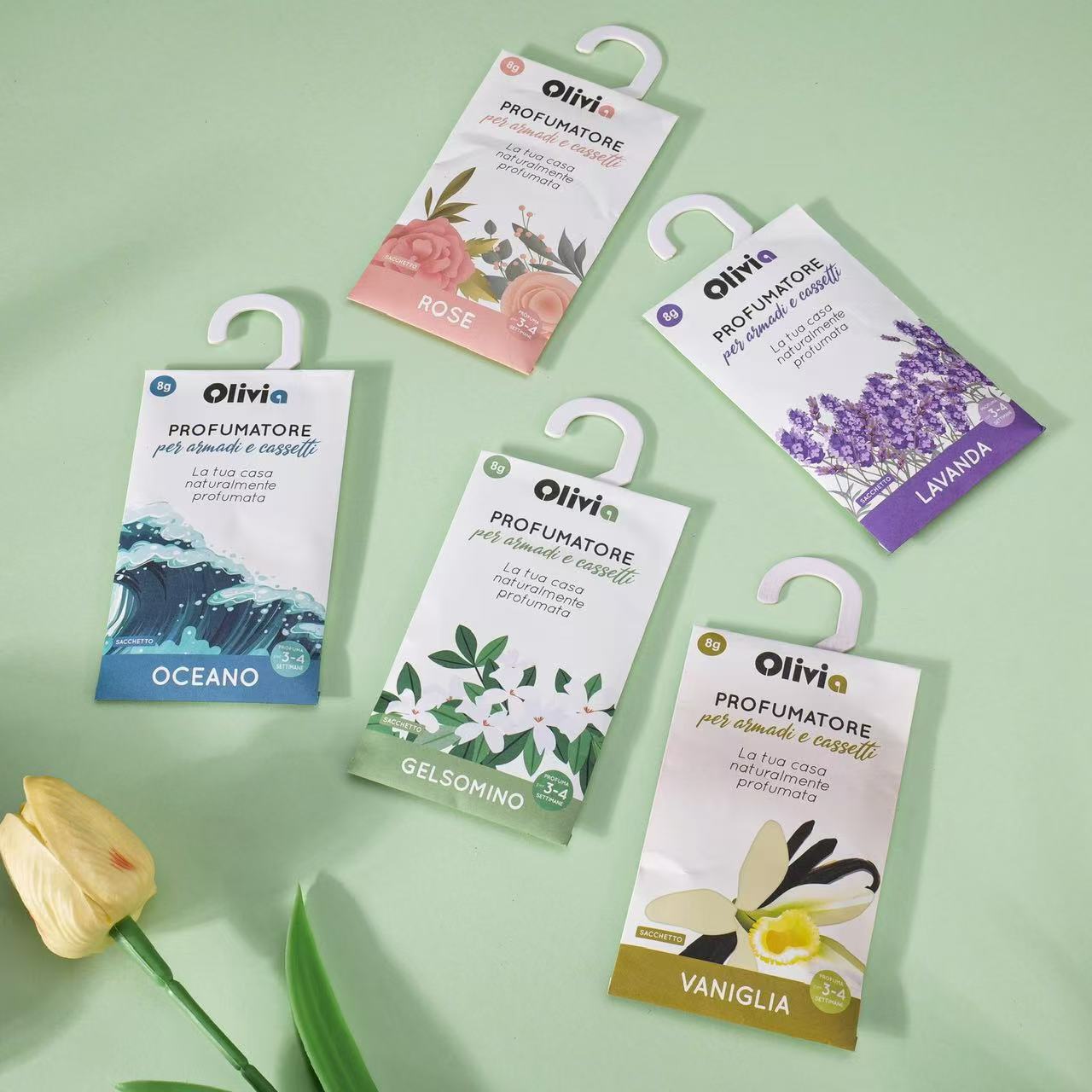 Creative Hook Drawer Wardrobe Fragrant Bag Bedroom Deodorizing Fragrant Bag Aromatherapy Fragrance Wholesale Paper Bag Car Fragrant Bag Pendant