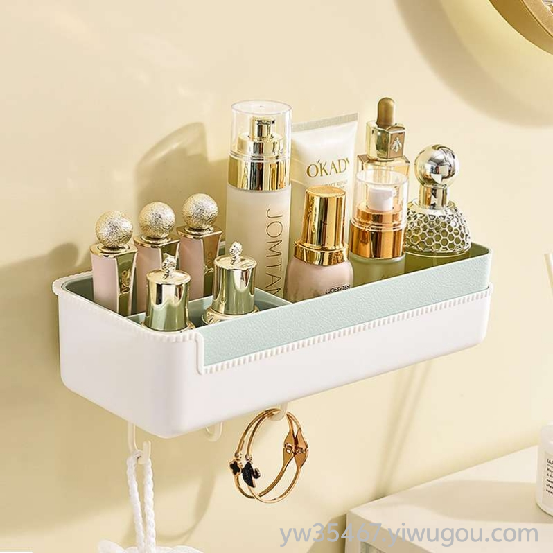 P24-PM-5002 Bathroom Storage Rack Wall mounted Non perforated Storage Rack Household Bathroom Hairdryer Rack