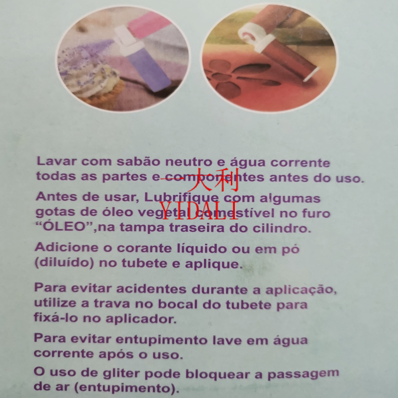 Cake cream mounting gun, plastic mounting device, mounting nozzle set, baking tool mold