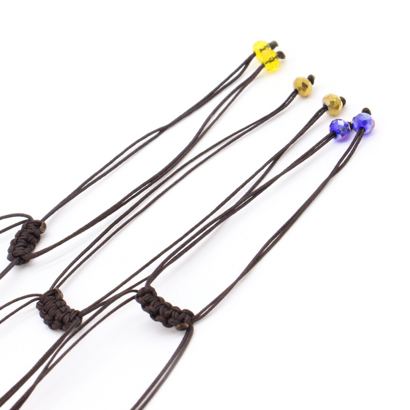 Korean creative DIY handmade rope woven crystal bracelet for women, fashionable, simple and versatile bracelet for women, small accessories for women