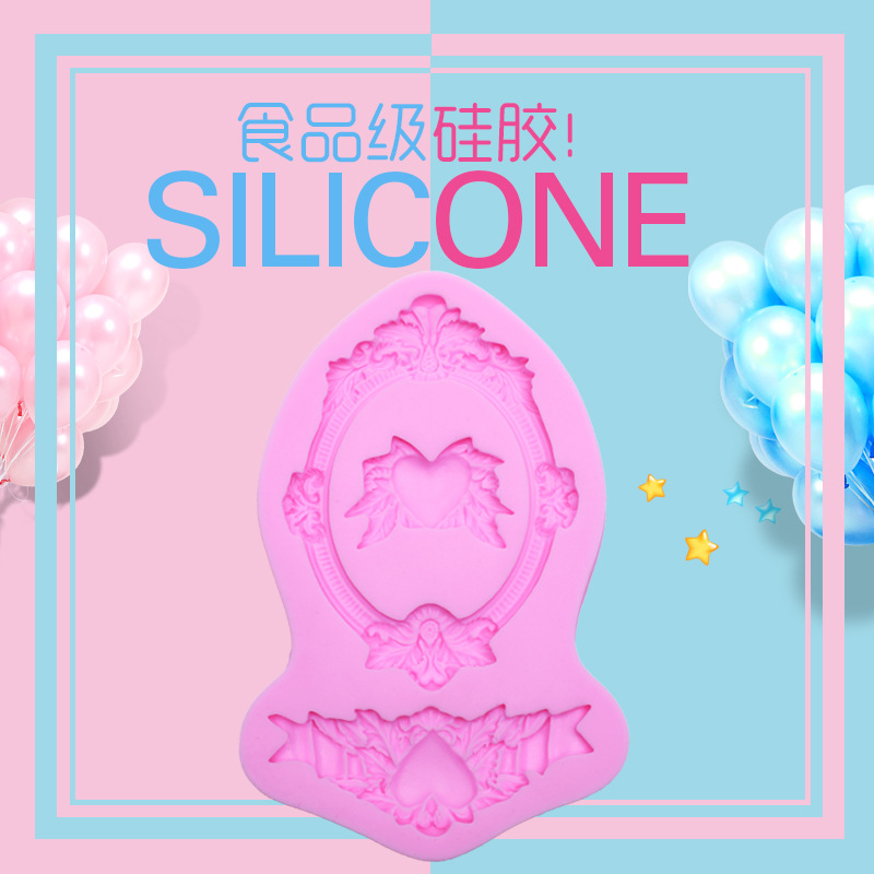 DIY Baking Tools Baking Tool Set Home Lace Frame Liquid Silicone Mold Flip Sugar Cake Decoration Mold