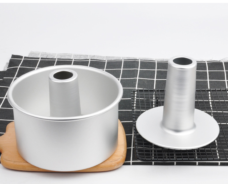 Baking mold 8-inch plus high hollow active bottom Qifeng cake mold aluminum alloy Qifeng cake mold 0.8mm thick