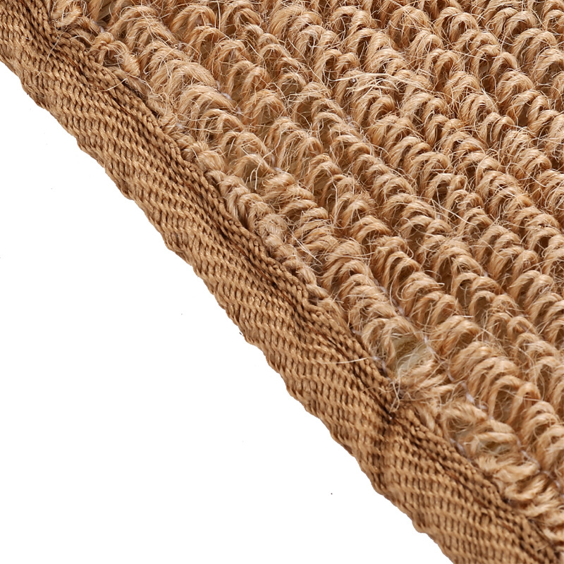 Customized shower towel, autumn hemp brown bath towel, household double-sided bath towel, ramie pull back strip, adult pull back strap