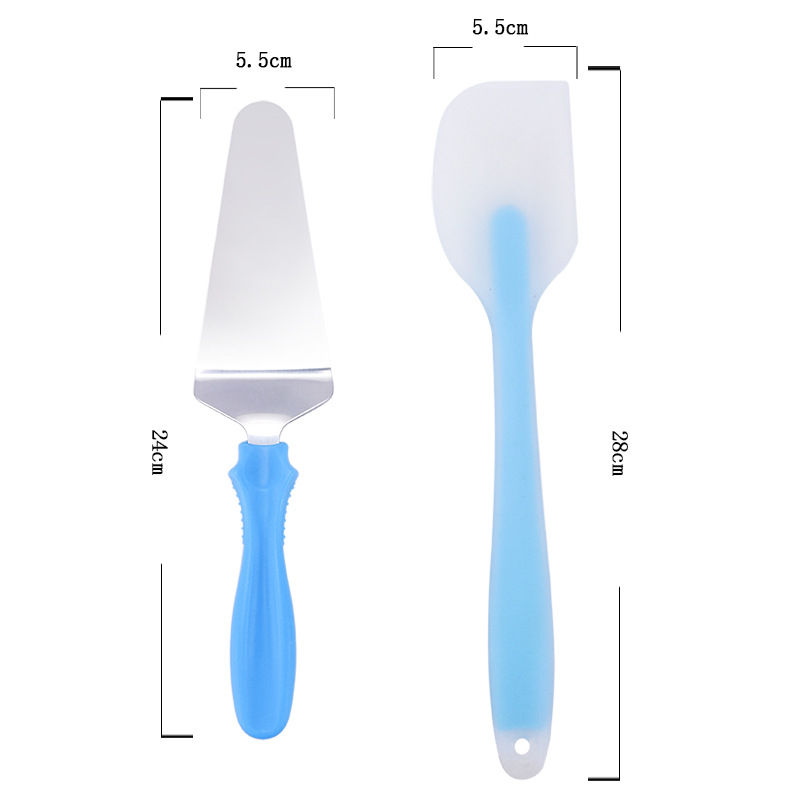 Baking tool set, cake decoration scraper, scraper, leveler, cake turntable, 13 piece set, cake divider