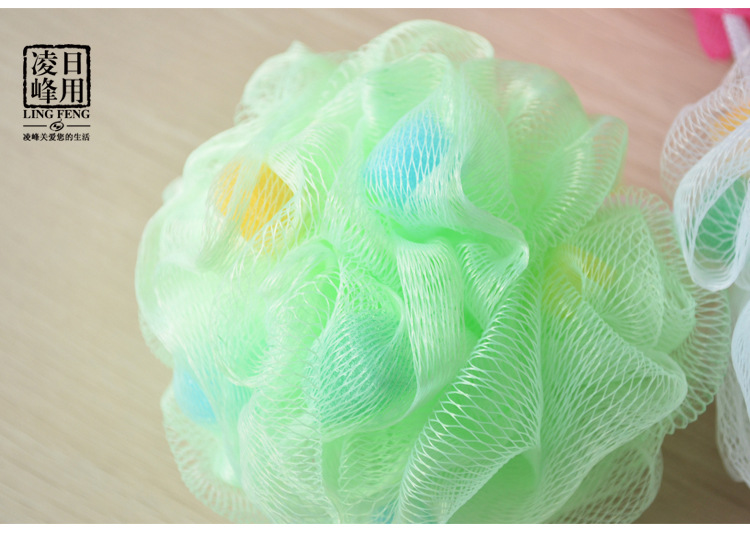 Korean version of foreign trade large bath ball, bath flower bath ball, colorful high-quality bath ball flower scrubbing bath artifact, bath products