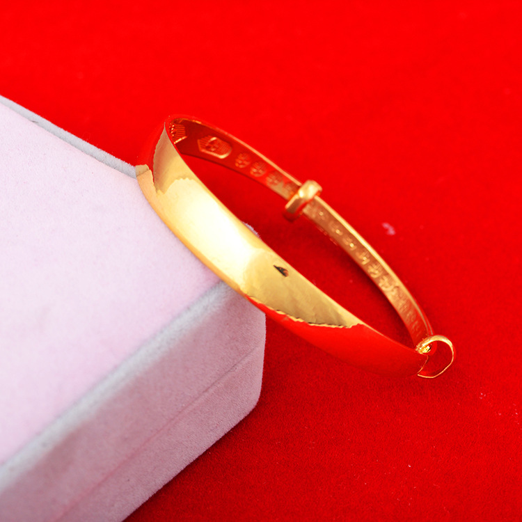 Sandblasting New Product Vietnam Sand Gold 12mm Starry Sky Push Pull Bracelet for Women Meteor Shower Adjustable Bracelet Wholesale