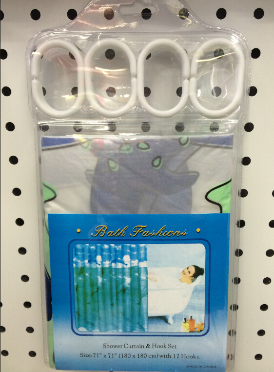 Factory direct sales of environmentally friendly bathroom waterproof shower curtains are cheap