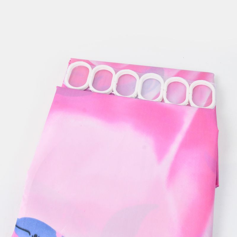 Bathroom dry wet separation shower curtain, waterproof wholesale and retail of polyester cloth, shower curtain