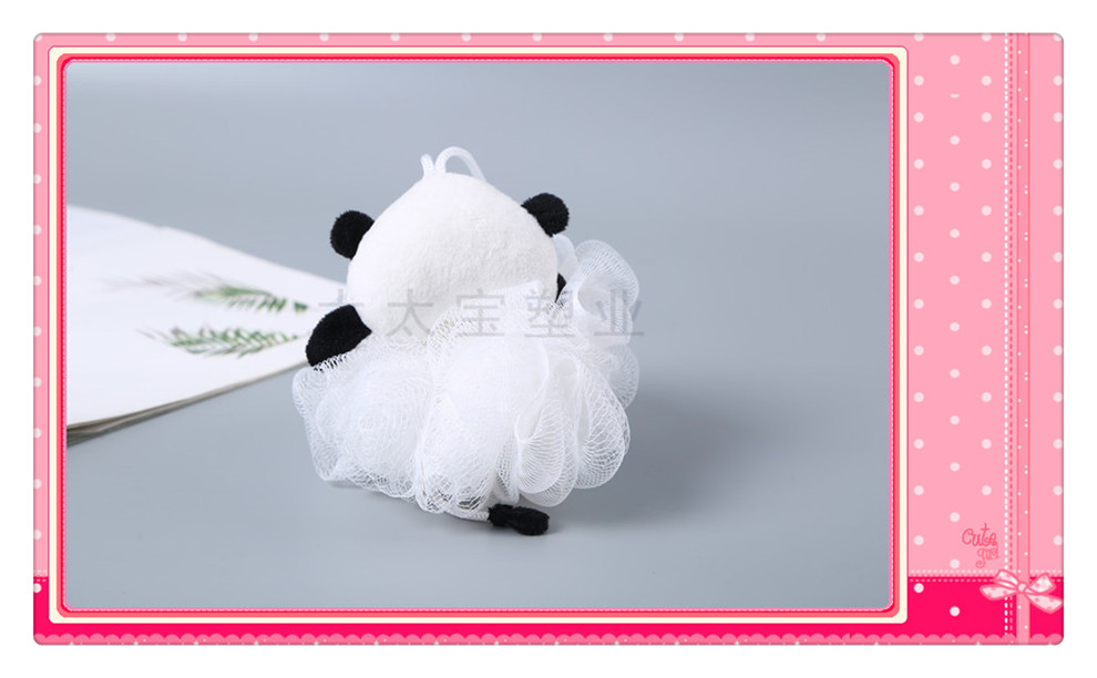 Children's Ballet Panda Bath Towel PE Bath Ball Cute Cartoon Bath Ball Bath Flower