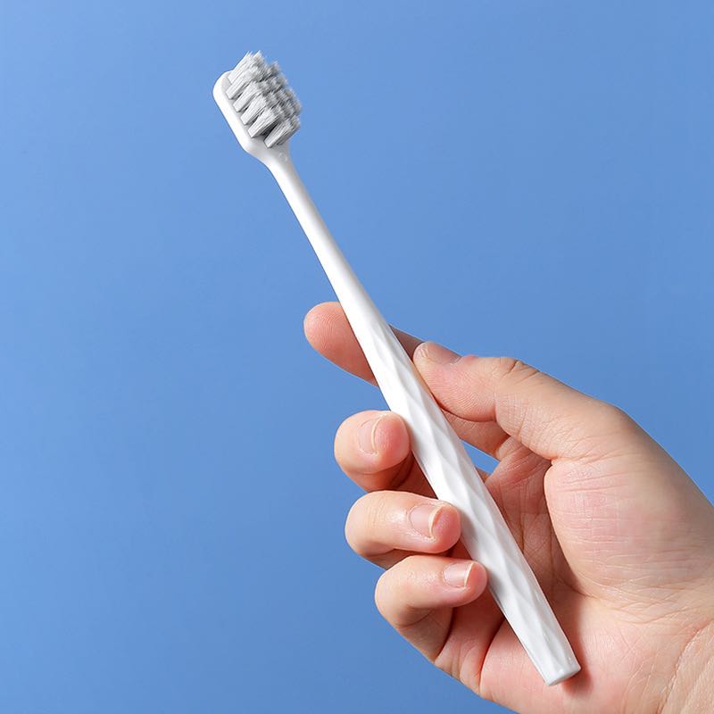 Adult silver ion square hole tooth brush with soft bristles for couples, wide head ultra fine bristles for home use, high-end toothbrush manufacturer direct sales in stock