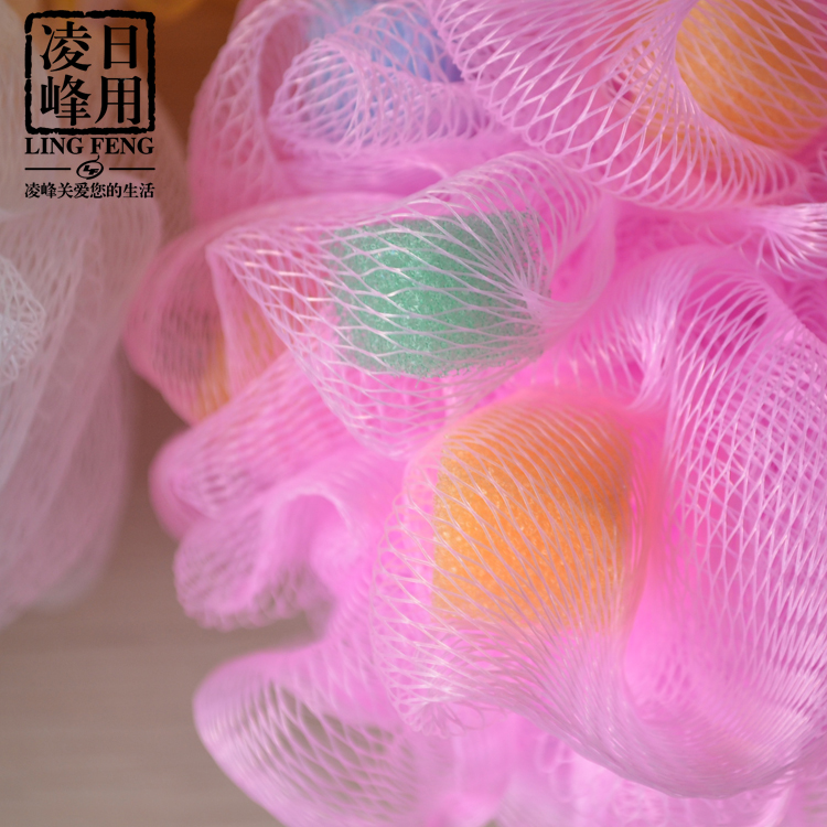 Korean version of foreign trade large bath ball, bath flower bath ball, colorful high-quality bath ball flower scrubbing bath artifact, bath products