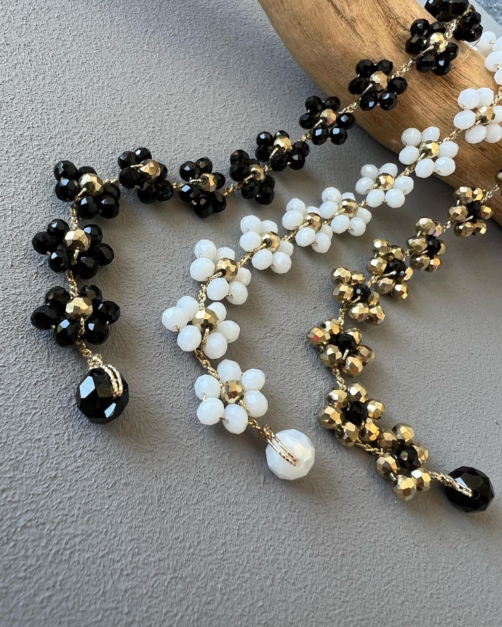 Xiaoxiangfeng Versatile Crystal Crochet DIY Jewelry Daisy Bracelet New Accessories and Accessories