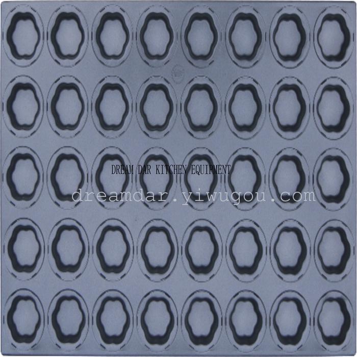 Thickened 40 piece small plum blossom cake mold, non stick cake baking tray 400 * 600 baking tool baking mold