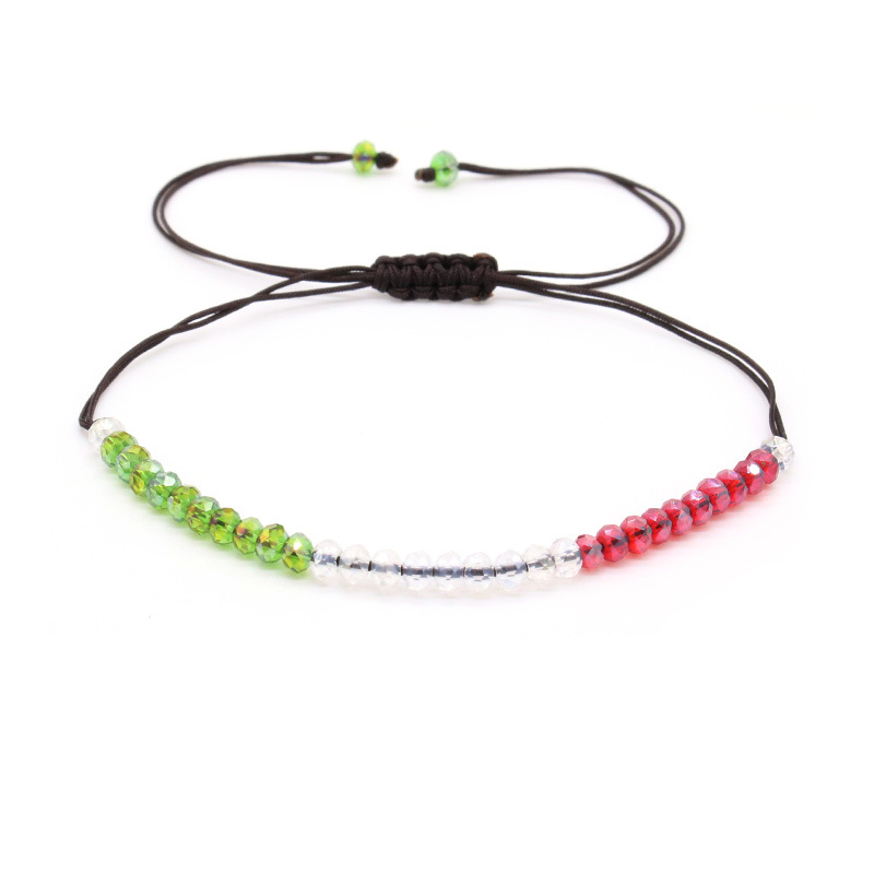 Christmas fashion hand woven crystal bracelet Korean style versatile girl bracelet simple accessories wholesale