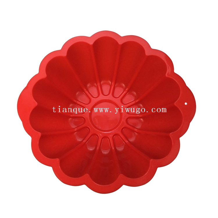 Silicone Qifeng Cake Mold for Household Oven Utensils Baking Mold Anti slip Thick Circular Kitchen Cake Mold