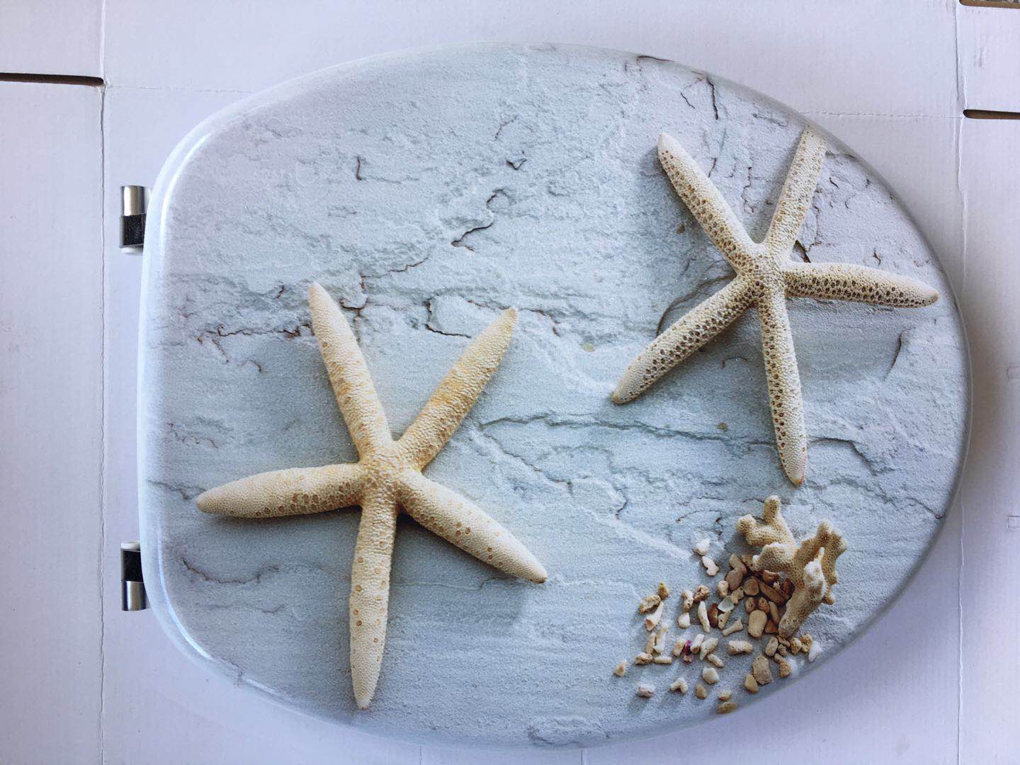 18 inch MDF laminated toilet seat with wooden toilet seat manufacturer direct sales