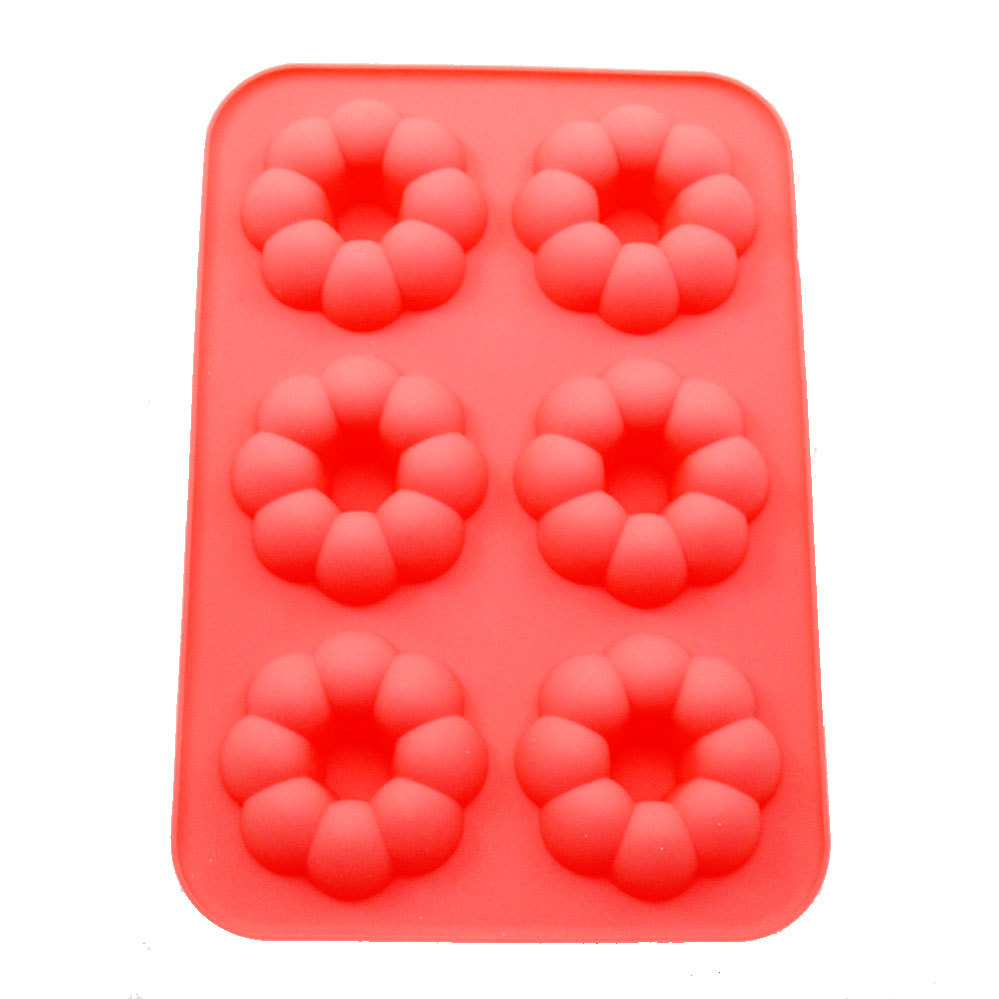 Exporting Japanese food grade silicone shell printed donuts, baking cake molds, fried doughnuts, handmade soap utensils