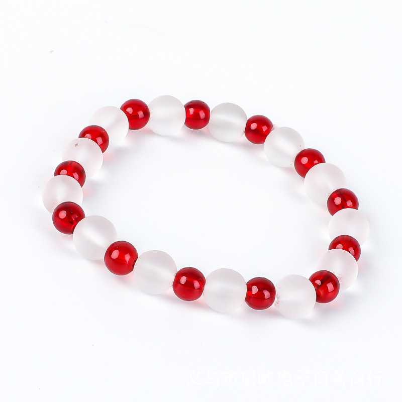 Glass crystal bracelet, colored frosted bracelet, DiTan online store, small commodity opening, traffic attraction gift