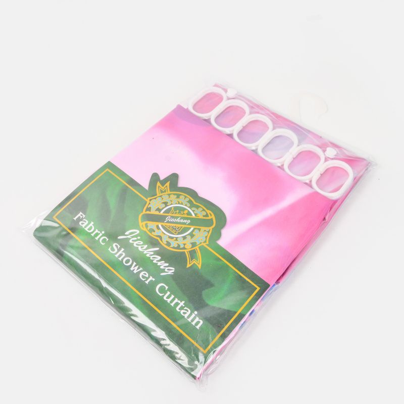 Bathroom dry wet separation shower curtain, waterproof wholesale and retail of polyester cloth, shower curtain