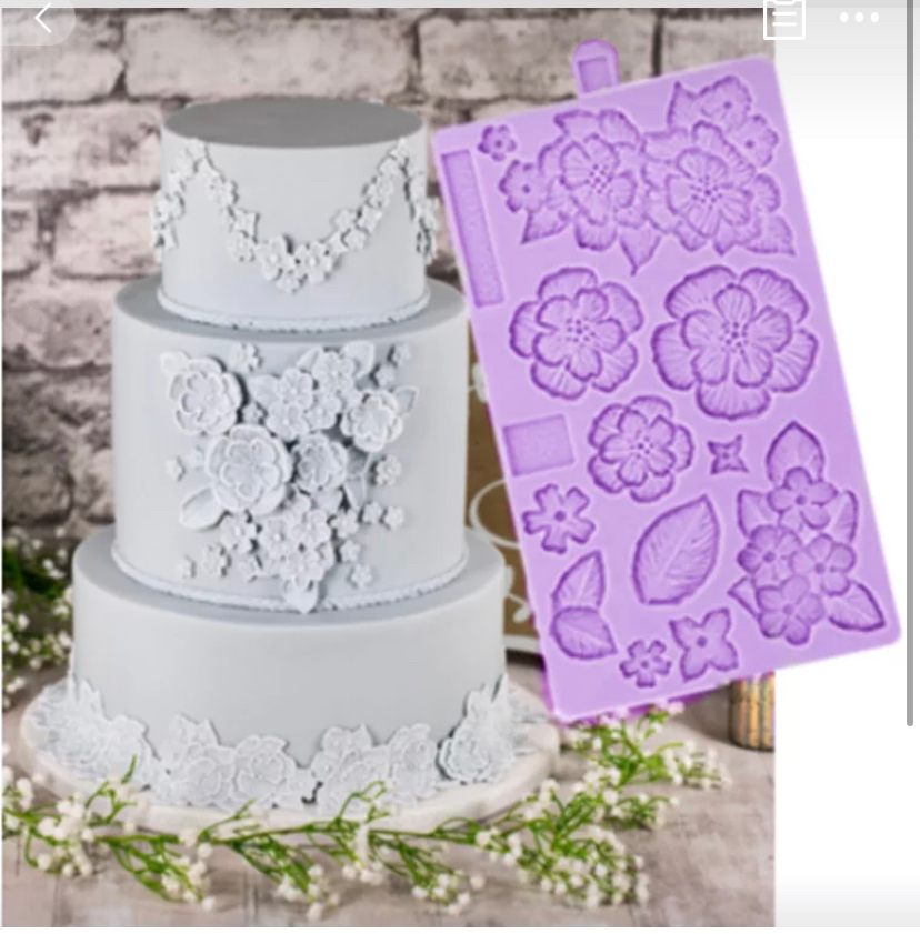 Silicone cake mold DIY sugar flipping mold Liquid adhesive decorative mold