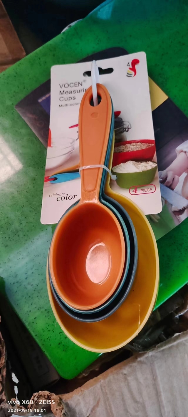 Baking measuring spoon, scale measuring spoon set, colored plastic measuring spoon, baking tool, fabric seasoning spoon, measuring cup