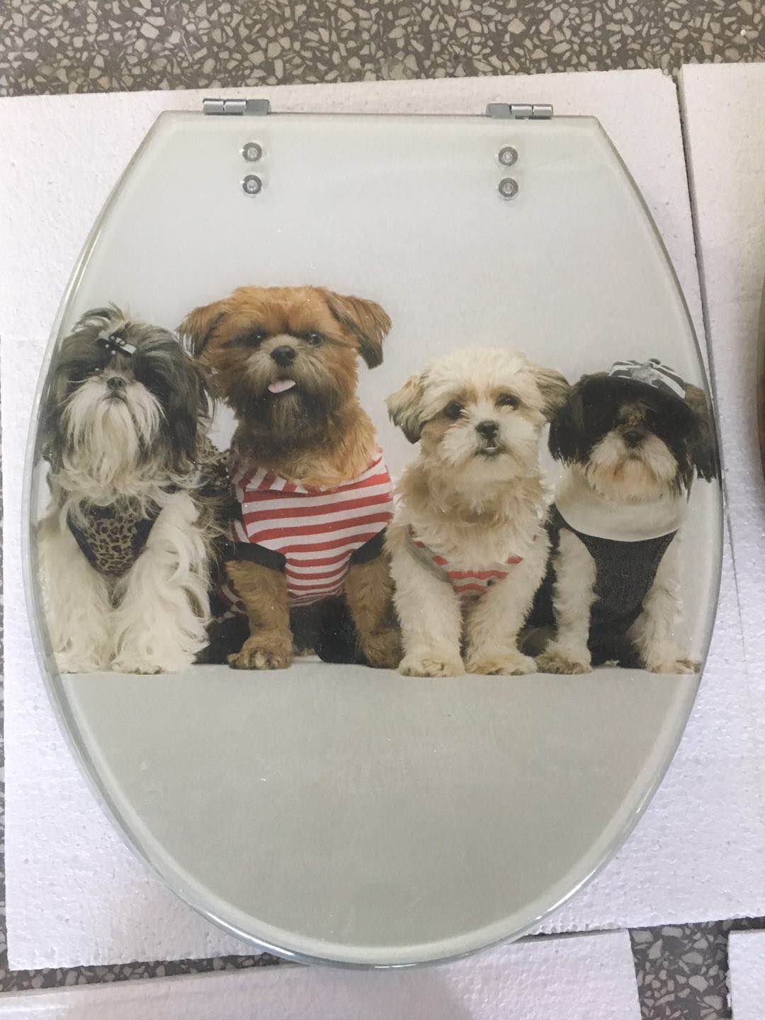 18 inch MDF laminated toilet seat with wooden toilet seat manufacturer direct sales