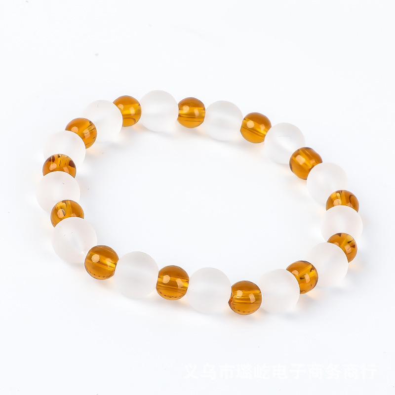 Glass crystal bracelet, colored frosted bracelet, DiTan online store, small commodity opening, traffic attraction gift