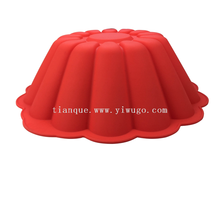 Silicone Qifeng Cake Mold for Household Oven Utensils Baking Mold Anti slip Thick Circular Kitchen Cake Mold