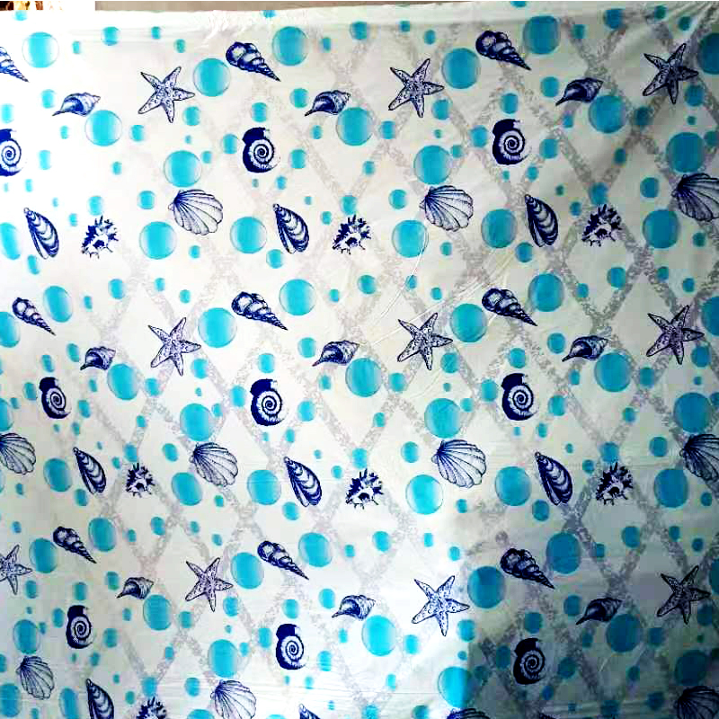 Factory direct sales of environmentally friendly bathroom waterproof shower curtains are cheap