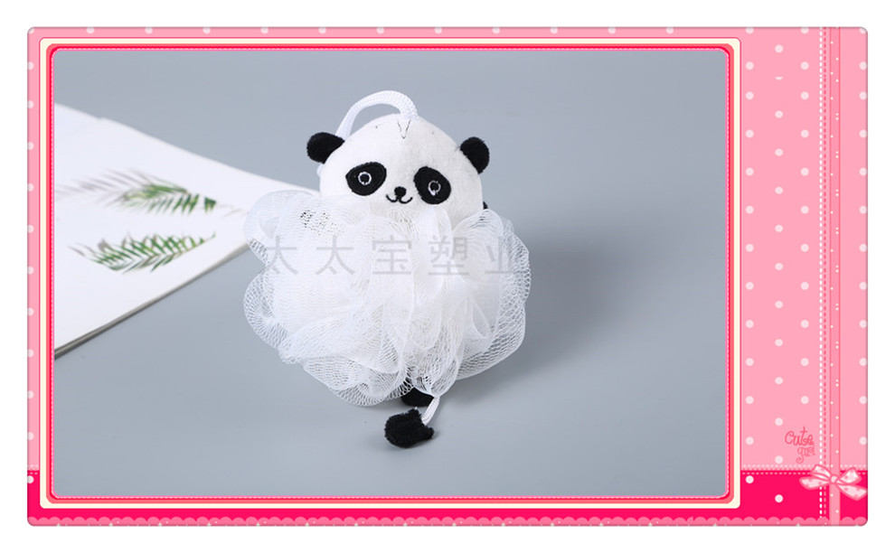 Children's Ballet Panda Bath Towel PE Bath Ball Cute Cartoon Bath Ball Bath Flower