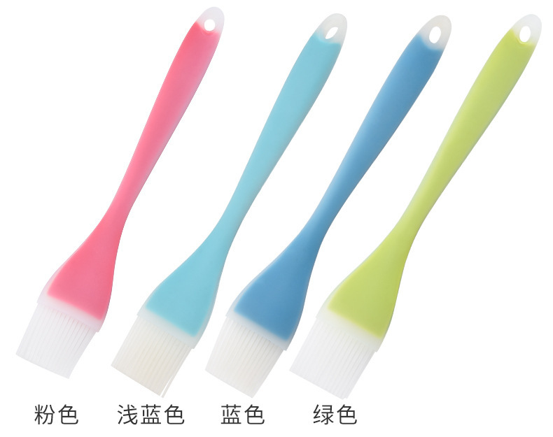 【 Yuexi Kitchen 】 Large all inclusive semi transparent silicone brush, barbecue brush, baking cream butter brush